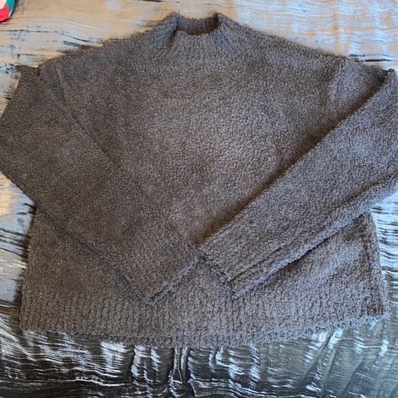 Sanctuary Tops - moss green sherpa mock neck sweatshirt